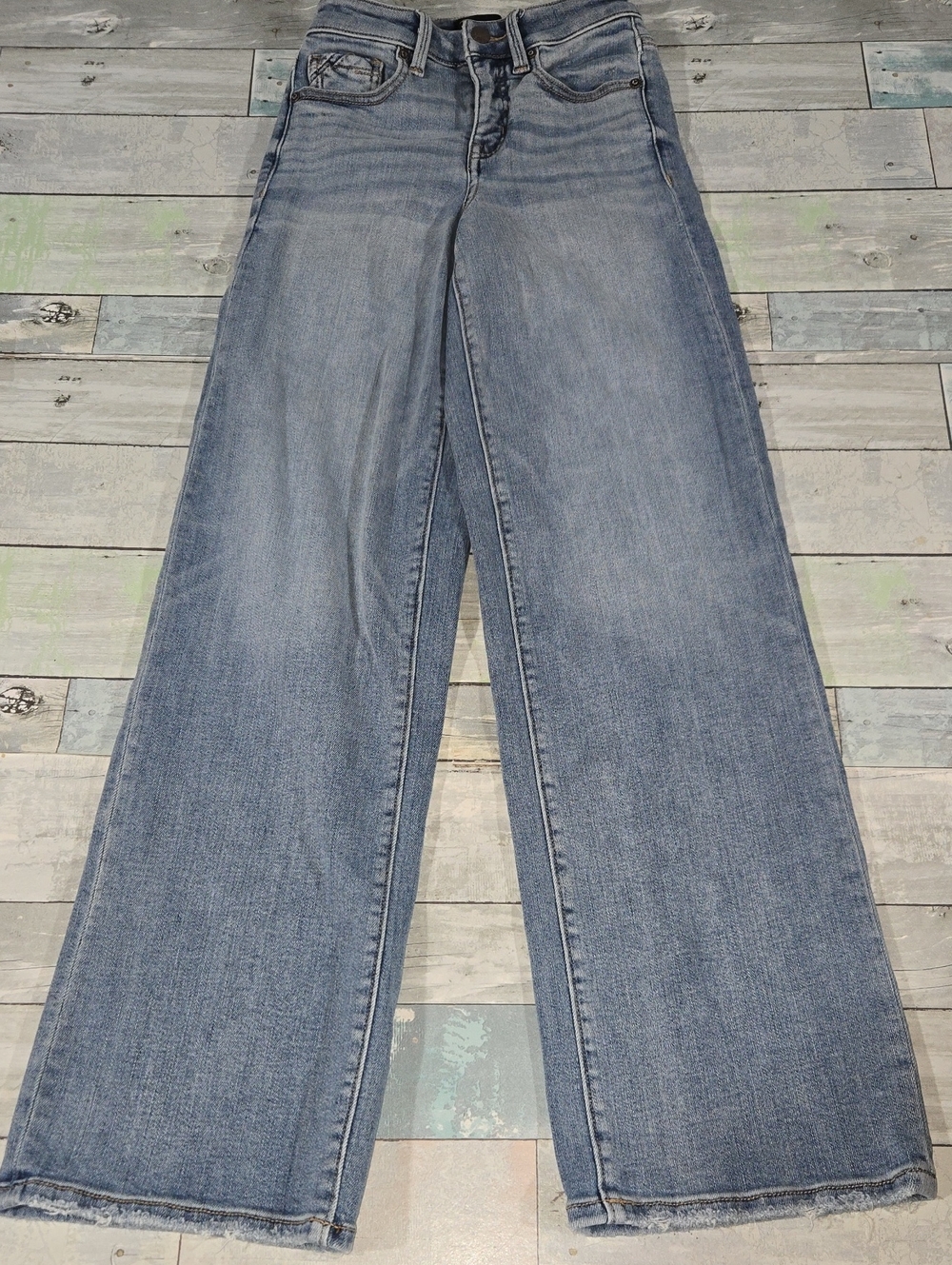 Buckle Blacl Wide Leg Fit No. 35 Jeans Size 23 X 30.5